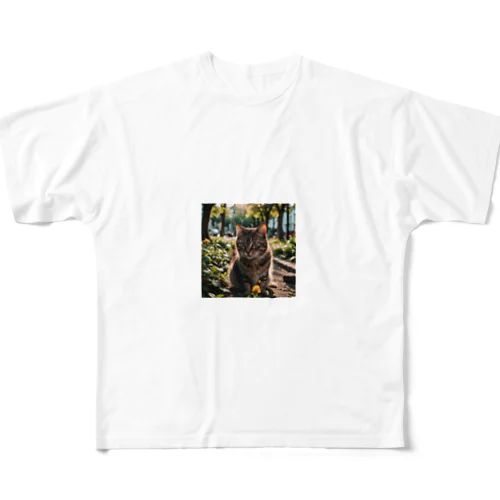 旅する猫 All-Over Print T-Shirt