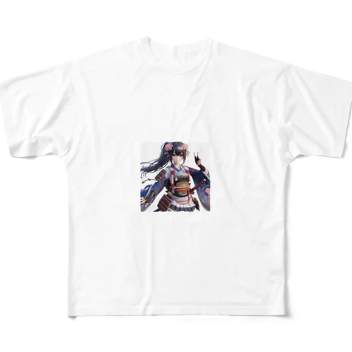 戦闘ガール All-Over Print T-Shirt