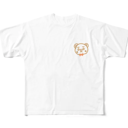 くままくん フルグラフィックTシャツ