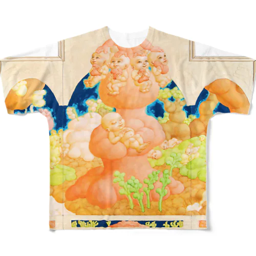 満ちみちた日に All-Over Print T-Shirt