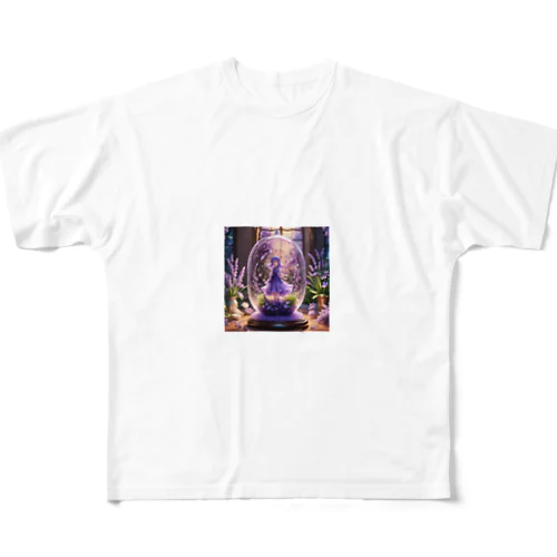 ハーバリウム少女・ラベンダー編 All-Over Print T-Shirt