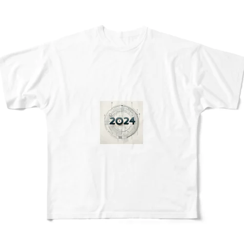 西暦2024のTシャツ フルグラフィックTシャツ