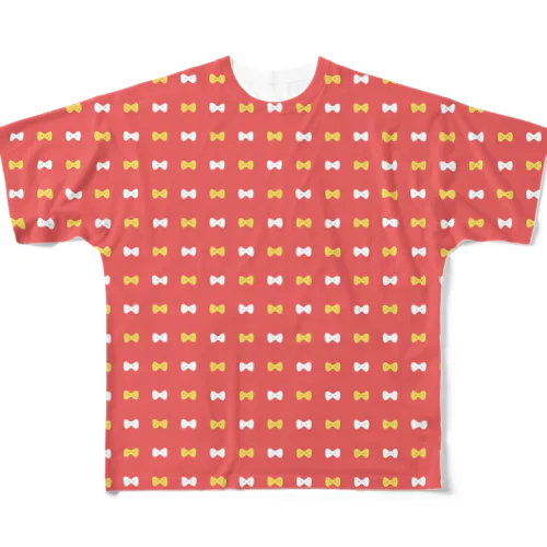 リボン All-Over Print T-Shirt