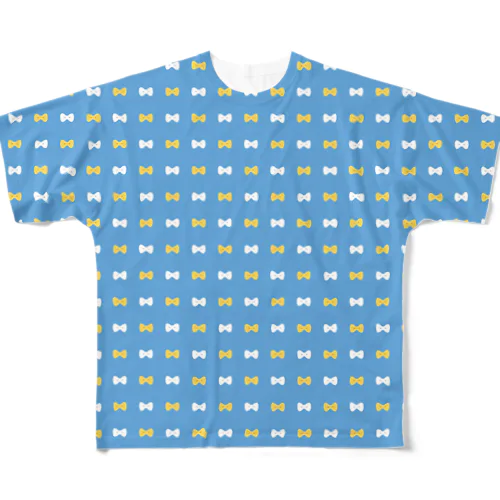 ブルーリボン All-Over Print T-Shirt