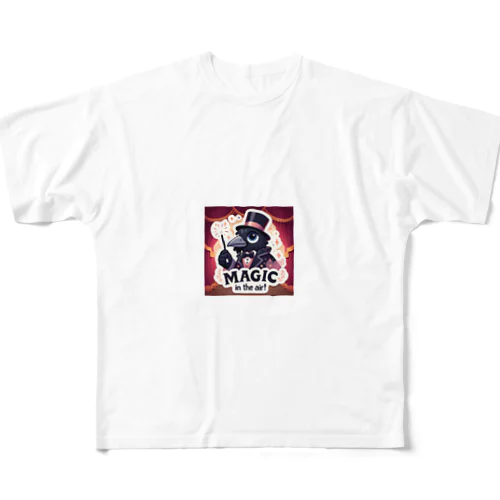 魅惑的な魔法をかけるダンディーなカラス All-Over Print T-Shirt