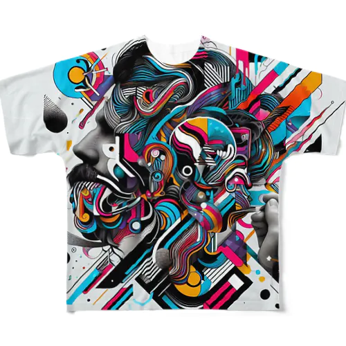 近未来アート All-Over Print T-Shirt