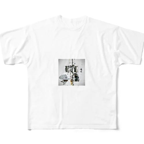 白壁 All-Over Print T-Shirt