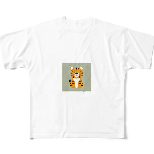 虎 フルグラフィックTシャツ