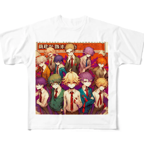 イケメン大集合 All-Over Print T-Shirt