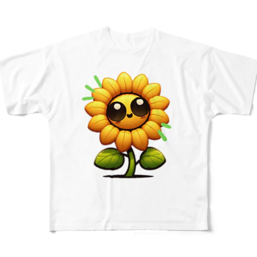 ひまわり🌻✨ フルグラフィックTシャツ