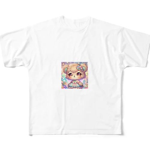 萌えくま フルグラフィックTシャツ