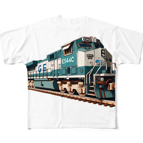 電車模型 03 All-Over Print T-Shirt