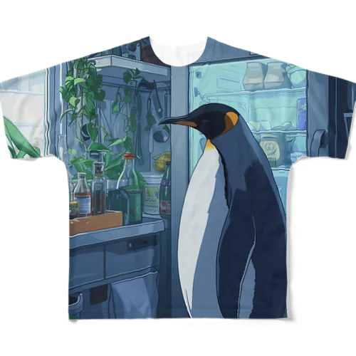 ペンギンの生活 All-Over Print T-Shirt