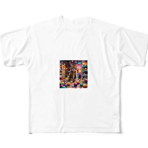 ネコちゃん All-Over Print T-Shirt