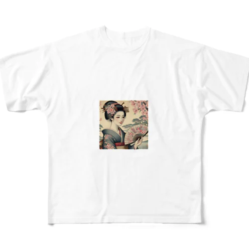 美しい日本女性のグッズ All-Over Print T-Shirt