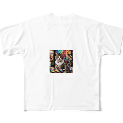 ネコちゃん All-Over Print T-Shirt