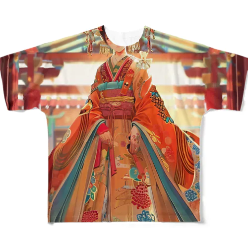 高貴なお姫様　Tomoe bb 2712 All-Over Print T-Shirt