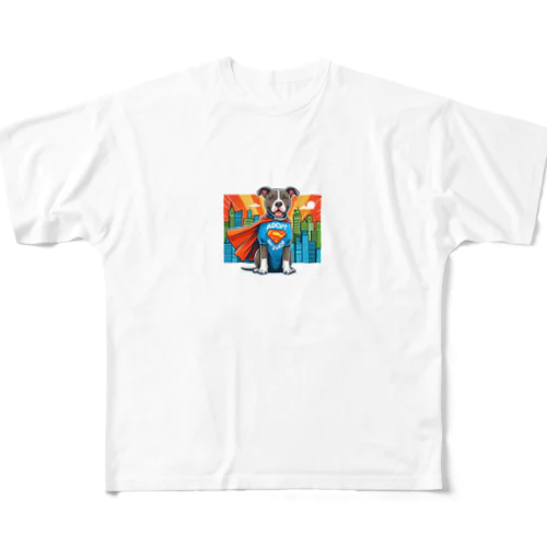 マッスルドッグマン All-Over Print T-Shirt