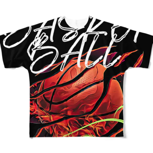 バスケットボール（情熱） All-Over Print T-Shirt