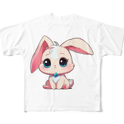 ちびアニマル（うさぎ） フルグラフィックTシャツ