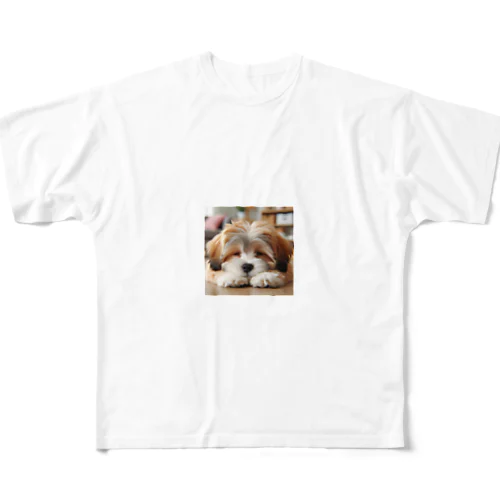 星に願いを願う　わんちゃんー All-Over Print T-Shirt