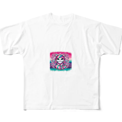 キャットアイ All-Over Print T-Shirt