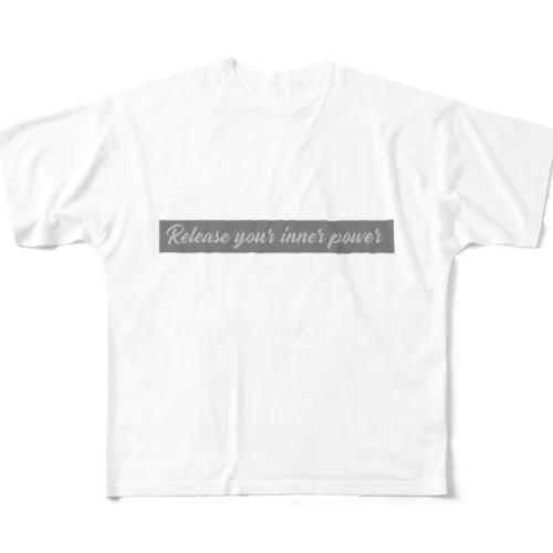 Release your inner power フルグラフィックTシャツ