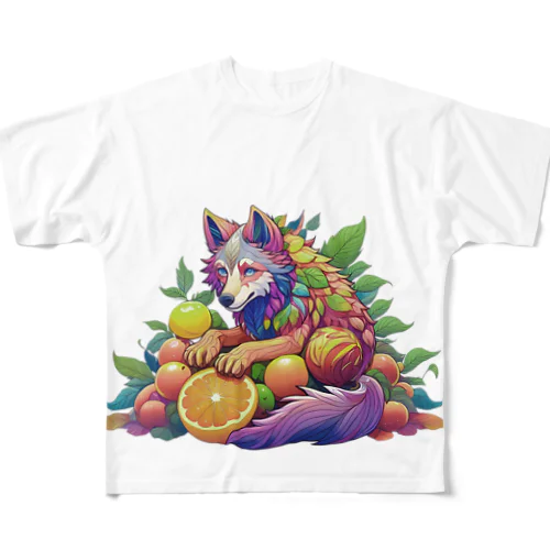 Grimmit（Wolf） フルグラフィックTシャツ