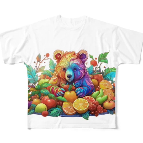 Grimmit（Bear） All-Over Print T-Shirt