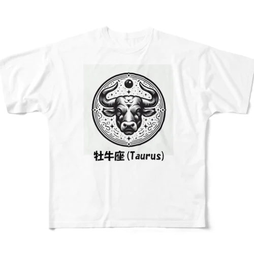 牡牛座(Taurus) フルグラフィックTシャツ