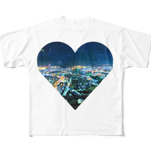 night view All-Over Print T-Shirt