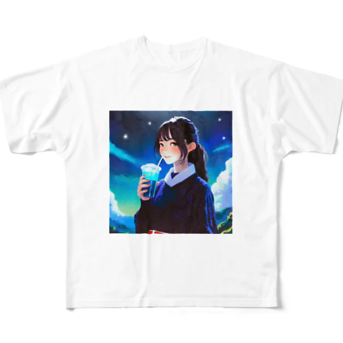 高嶺の星美ちゃん フルグラフィックTシャツ