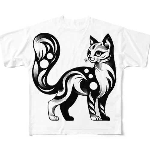 おしゃキャット フルグラフィックTシャツ