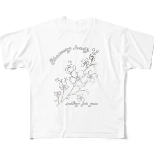 桜の花言葉 フルグラフィックTシャツ