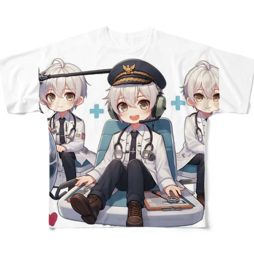 ドクターヘリ フルグラフィックTシャツ