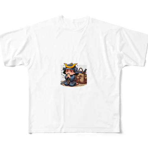 謝罪　侍 All-Over Print T-Shirt