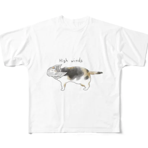 みけ猫さん All-Over Print T-Shirt