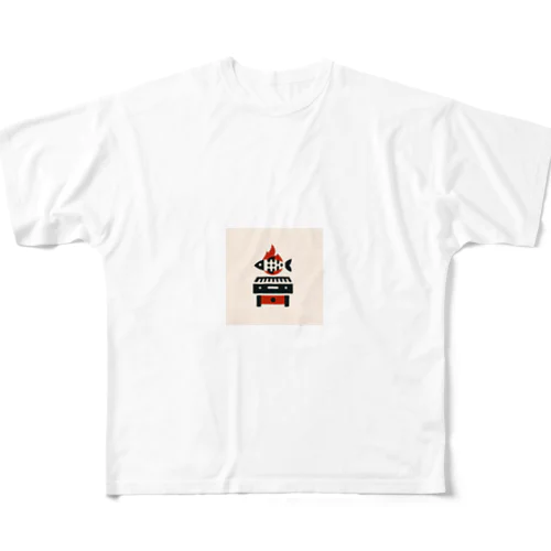 FlameFish Grille All-Over Print T-Shirt