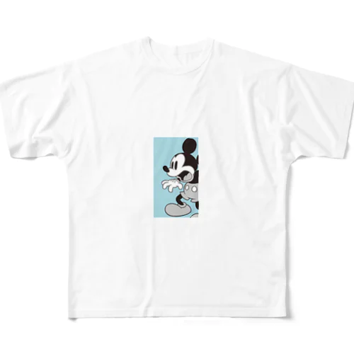 ノスタルジックな魅力が詰まった、レトロ感満載のミッキーマウス All-Over Print T-Shirt