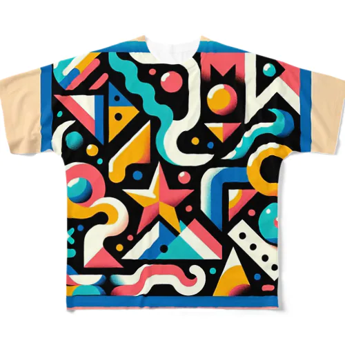 細かい抽象画 All-Over Print T-Shirt