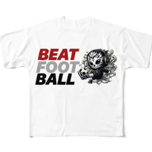 Beat football_"火の鳥0001" フルグラフィックTシャツ