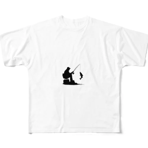 釣り人 フルグラフィックTシャツ