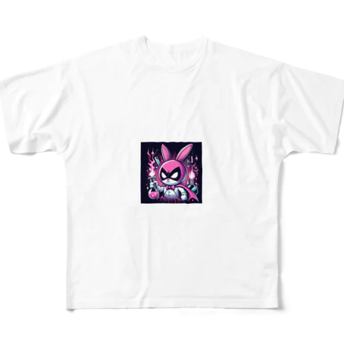 うさぎ科学者 All-Over Print T-Shirt