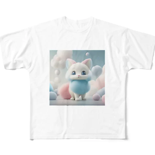 夢幻の猫界 フルグラフィックTシャツ