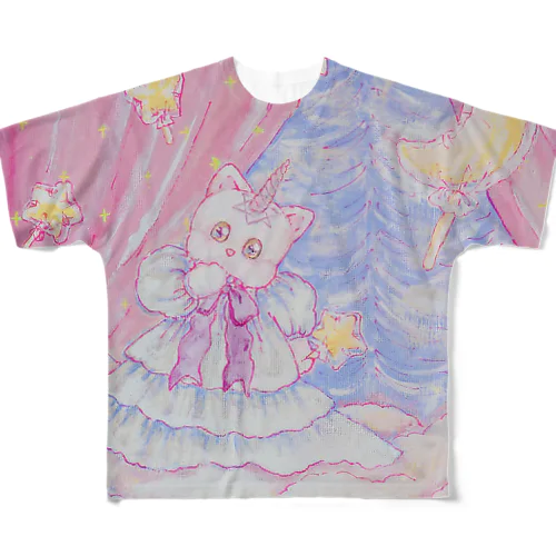 ユニコーンミュウちゃん All-Over Print T-Shirt