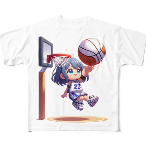 ガールズバスケット 05 フルグラフィックTシャツ