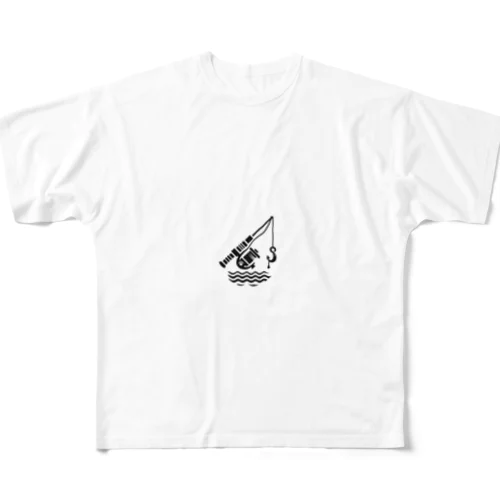 釣り竿 All-Over Print T-Shirt