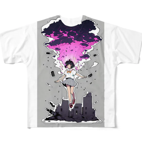 終末廃墟の冒険 All-Over Print T-Shirt