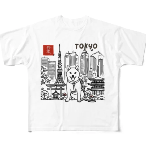 ShibaShiba All-Over Print T-Shirt