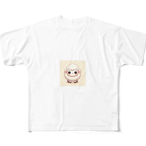 干支の羊ちゃん01 フルグラフィックTシャツ